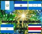 Orta Amerika Bağımsızlık, 15 Eylül 1821. Guatemala, Honduras, El Salvador, Nikaragua ve Kosta Rika modern ülkelerde İspanya'dan bağımsızlığını Anma